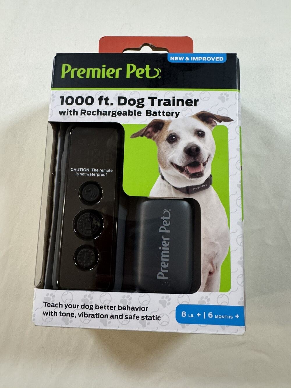 Premier Pet 1000 ft Dog Trainer Rechargeable Remote Training Collar GDT00-17994